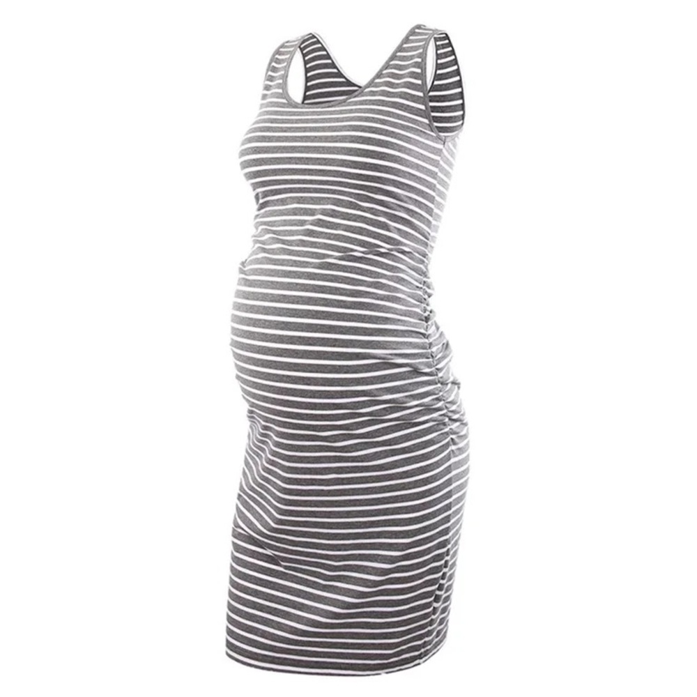 A pea and the pod striped maternity dress